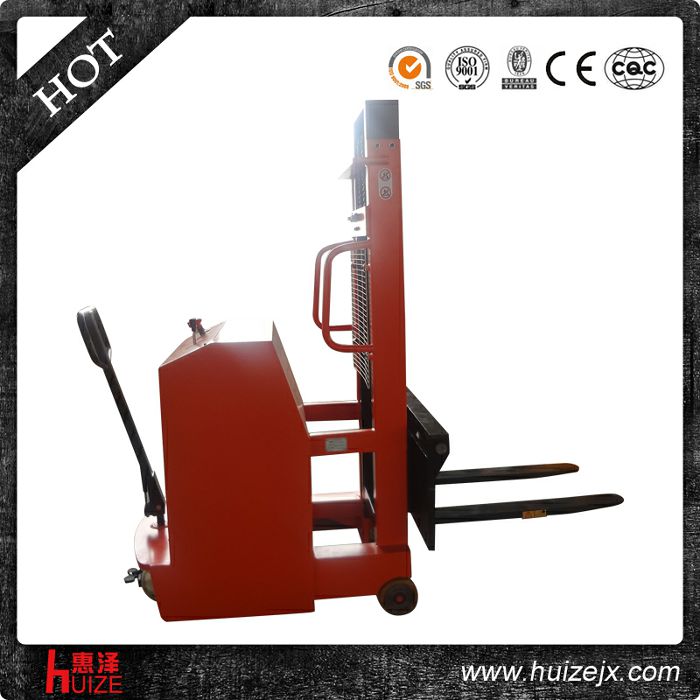 升高2.5米半電動(dòng)堆高車(配重式) 升高2.5米半電動(dòng)堆高車(配重式)