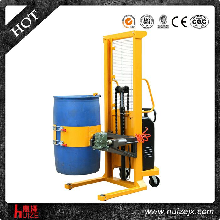 半電動多功能油桶車（單門架，夾塑桶）